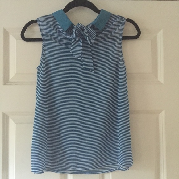 ModCloth Striped Pineapple Embroidered Stripe Top - Picture 6 of 8